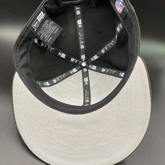 New Era NFL Las Vegas Raiders Cap Hat Men's OSFM w/ Adjustable Strap Black - Picture 12 of 15
